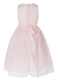 Olivia Koo Yoryu Chiffon Asymmetric Ruffled Flower Girl Dress Pink