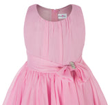 Olivia Koo Yoryu Chiffon Asymmetric Ruffled Flower Girl Dress Dusty Rose