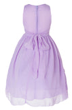 Olivia Koo Yoryu Chiffon Asymmetric Ruffled Flower Girl Dress Lilac