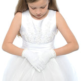 OLIVIA KOO Beads Wrist First Communion Girls Glove