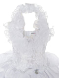 Pageant Girl Dresses Gorgeous White Halter